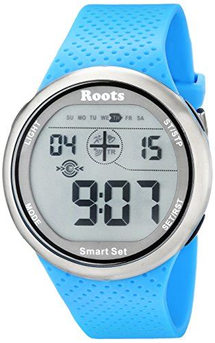 Buy Roots Men's 1R-AT404AQ1A Cove Digital Display Quartz Blue Watch at ...