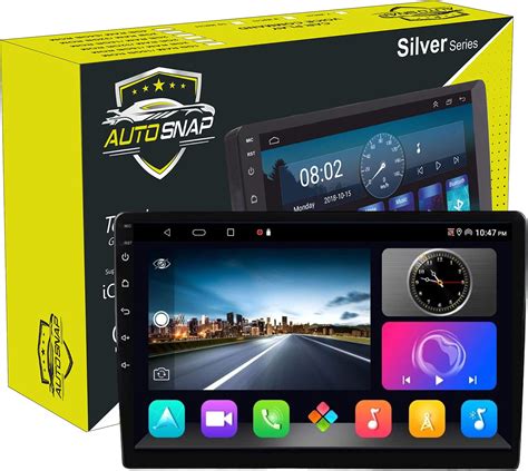 AUTO SNAP 9 Inch Car Stereo Touch Screen HD Double Din Stereo Player 12 ...