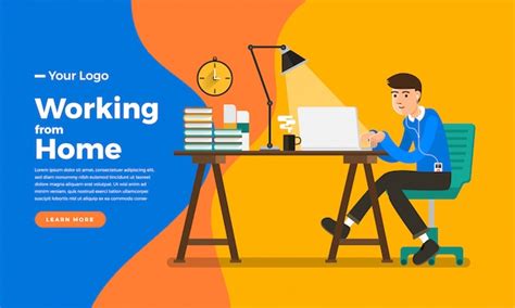 Work from home | Premium Vector