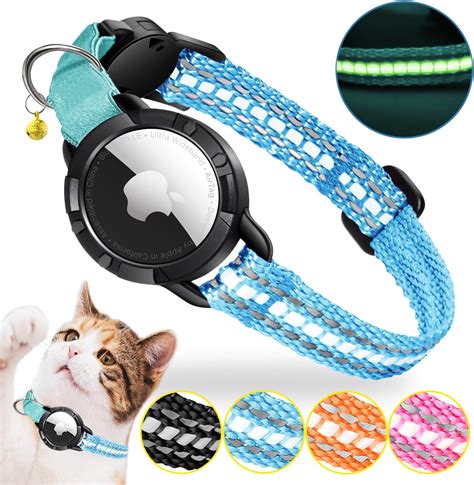 AirTag Cat Collar - Luminous & Reflective Cat Collar,Breakaway Cat ...