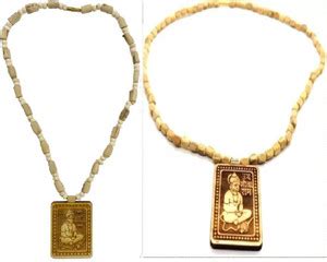 Green Spiritual Shri Bageshwar Dham Tulsi Kanthi Mala with Tulsi ...