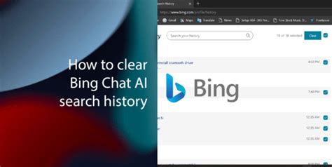 Bing Chat Search History 的图像结果