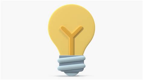 Light Bulb Emoji 3D model - TurboSquid 1867944