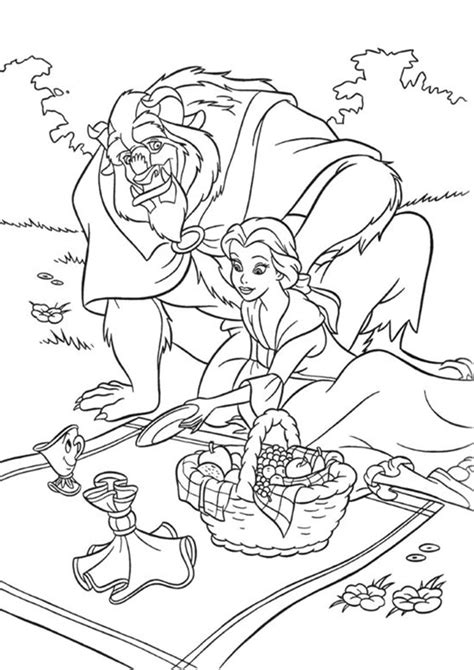 Beast Coloring Pages Beauty And The Beast Printable ...