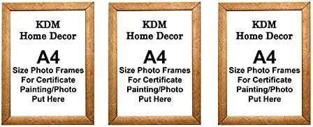 KDM HOME DECOR Set of 6 A4 Size 0.5 inch Stick White Color Certificate ...