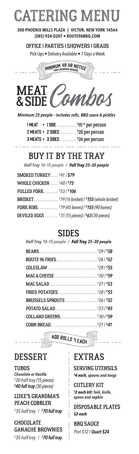 Catering | ROUTE 96 BBQ | Texas Style BBQ