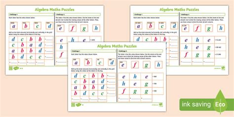 👉 KS2 Algebra Maths Puzzles