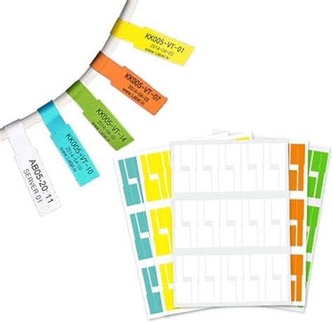 Homeaura 300 PCS Waterproof Cable Labels | Self-Adhesive Wire Tags for ...