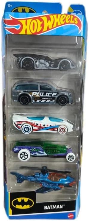 Hot Wheels Car 2024 Batman Pack of 5 (Arkham Asylum Batmobile ...