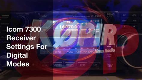 Image result for ICOM 7300 Setup Tutorial