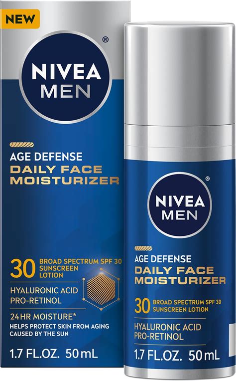 Amazon.com: NIVEA Men Age Defense Daily Face Moisturizer with Broad ...