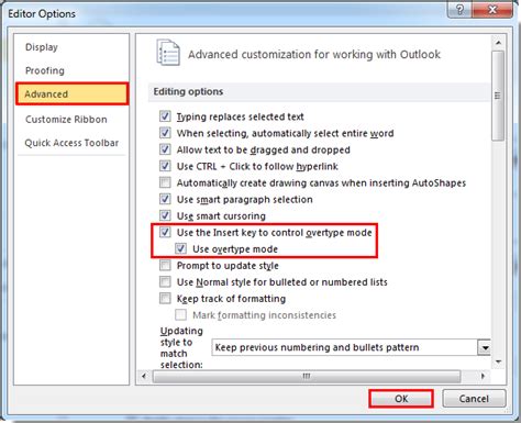 Image result for Turn Off Text Overwrite