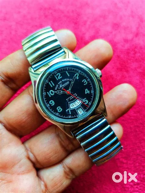 VINTAGE WATCH WEST END WATCH CO SOWAR AUTOMATIC 21 JEWELS SMILEY FACE ...