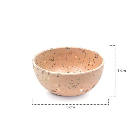 Bamboo Fibre Bowl 4 inches | 6pcs Set | Walnut Design