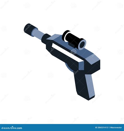 Augmented Reality Gun Illustration Stock Illustration - Illustration of ...