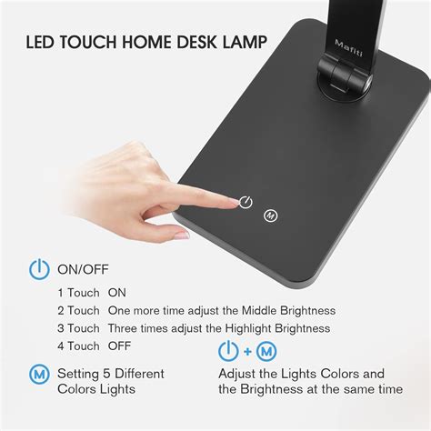 mafiti LED Desk Lamp for Home Office,Touch Desk India | Ubuy