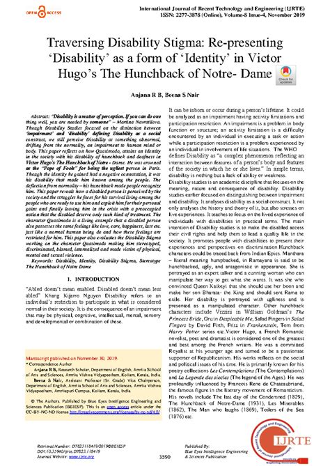 Traversing Disability Stigma Re-presenting Disabi - International ...