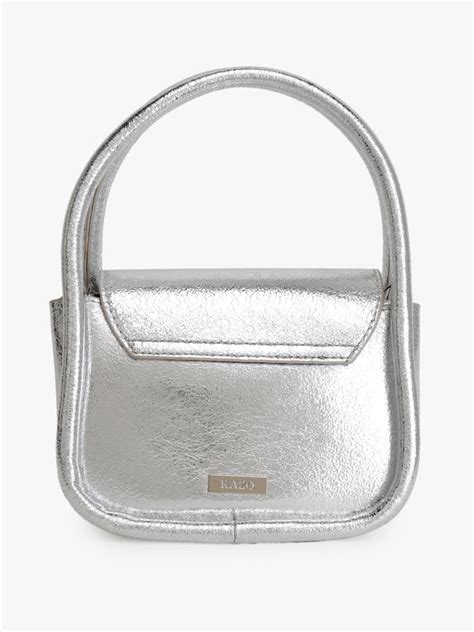 Round And Radiant Metallic Handbag – KAZO