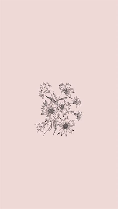 flower drawing lock screen trend