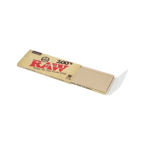 RAW Classic King Size Creaseless Rolling Paper - 200 leaves – HighJack