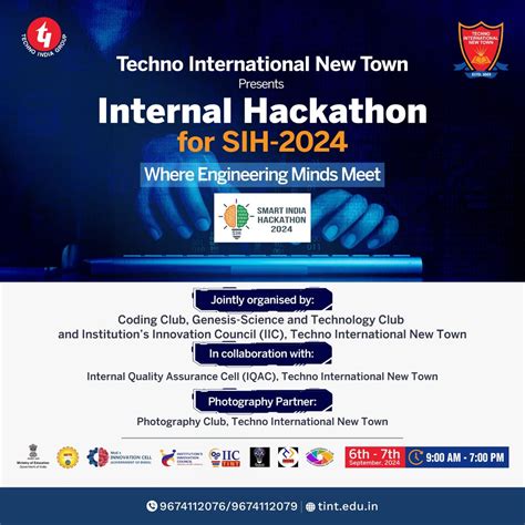 The Internal Hackathon of #SIH2024 at Techno International New Town ...