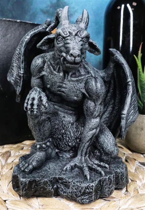 Ebros Gift Crouching Winged Guardian Baphomet India | Ubuy