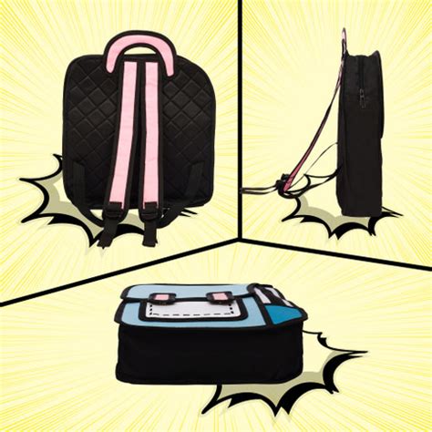 REDHORNS 3D Jump Style 2D Drawing Backpack Anime Cartoon School Bag ...