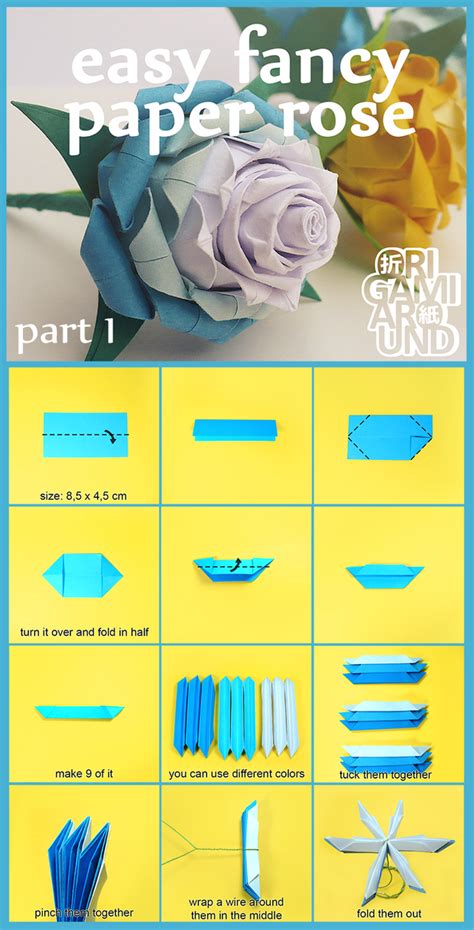 Image result for Paper Rose Tutorial Easy