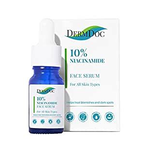 DermDoc 10% Niacinamide Face Serum, 15 ml | Improves Skin Barrier ...