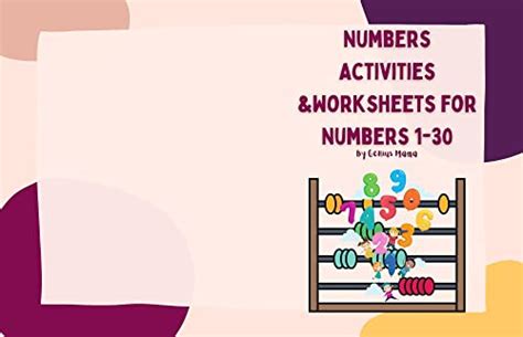 Numbers Activities &Worksheets for numbers (1-30) Preschool: Numbers ...