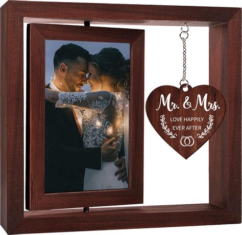 Amazon.com - Wedding Gifts for Couples 2024 Mr and Mrs Gifts, Rotating ...
