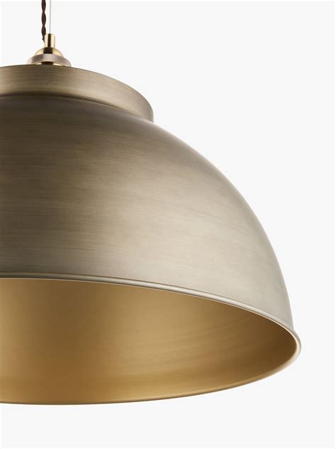 John Lewis Baldwin Extra Large Pendant Ceiling Light, Antique Brass