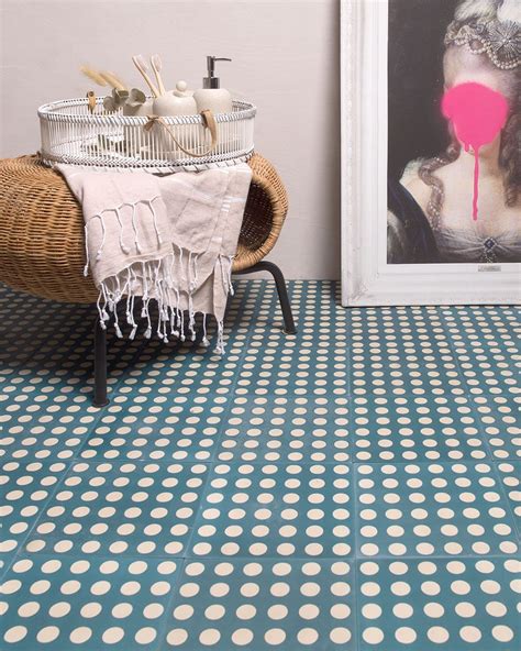 Spotlights Navy Blue | Cement tile, Blue floor tile, Tiles