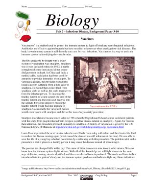 Fillable Online www3 sw wednet Name Date Period Biology Unit 3 ...
