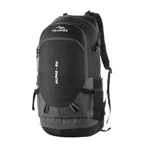 TRAWOC ALPHA 50 Litre Travel Backpack Water Resistant Daypack Bag for ...