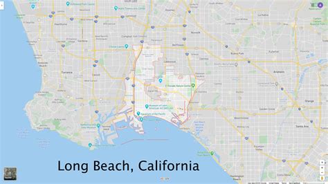 Long Beach California Map - United States