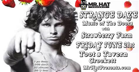 STRANGE DAZE Tribute to The Doors w/ Strawberry Farm, Toot's Tavern ...