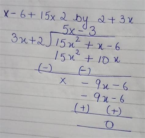 Using long division method , divide the following polynomials by a ...
