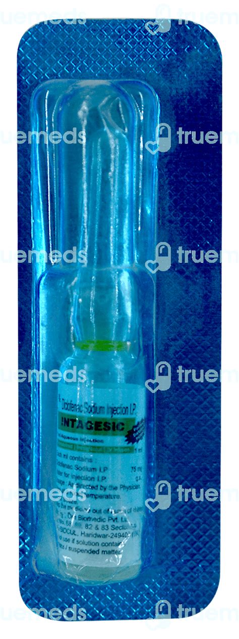Intagesic Injection 1ML: Uses, Side Effects, Price & Substitutes