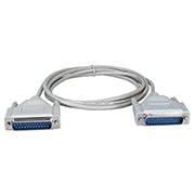 QVS CC351-06 6ft DB25 Male to Male RS232 Serial Null Modem Cable ...