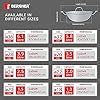 Bergner Argent TriPly 32 cm Kadai, 5.8 L Capacity, Stainless Steel Lid ...
