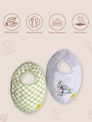 Buy Mi Arcus 100% Cotton Peanuts Snoopy Printed Bib with Velcro Closure ...
