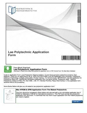 Polytechnic Application Form 2025 Pdf Download - Fill Online, Printable ...