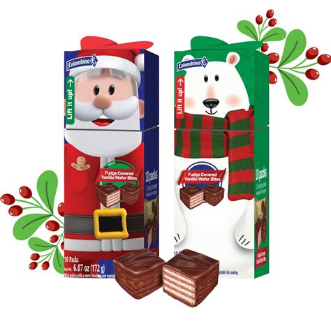 Colombina Christmas Wafer Bites - Chocolate Covered Vanilla India | Ubuy