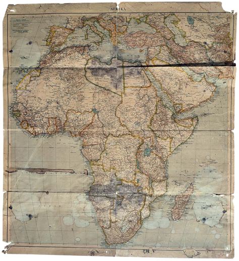 Carta dell'Africa della Wehrmacht in scala 1 : 15 000 000, 1939/1940