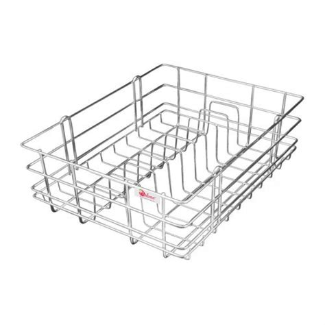 Solemn Stainless Steel Thali Kitchen Basket (W21 x D20 X H8) : Amazon ...