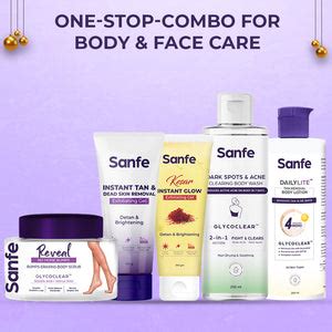 Sanfe Instant Tan & Dead Skin Removal Exfoliating Gel 200g | Face ...