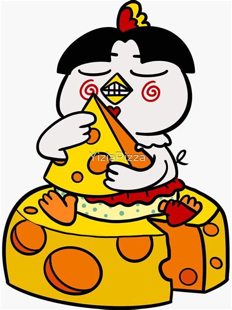 "Samyang Buldak Cheese Chicken " Sticker for Sale by YiziaPizza | Redbubble