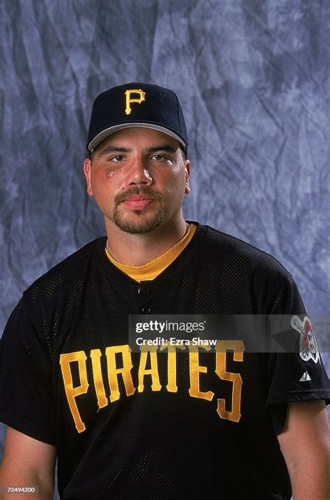 Pitcher Jose Silva of the Pittsburgh Pirates poses for a studio... News ...