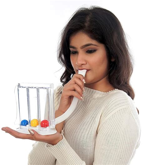 The John Baker Spirometer Breathing exercise - 3 Ball Incentive Lung ...
